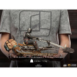 Iron Studios Star Wars The Mandalorian On Speederbike Deluxe Tenth Scale Figure - Radar Toys