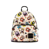 Loungefly Disney Villains Characters Tattoo All Over Print Mini Backpack - Radar Toys