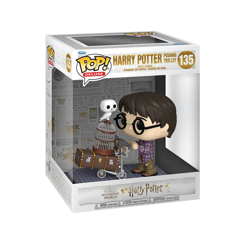 Funko Harry Potter POP Harry Pushing Trolley Deluxe Vinyl Figure