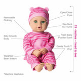 Adora Play Time Babies Tiger Green Eyes Baby Doll - Radar Toys