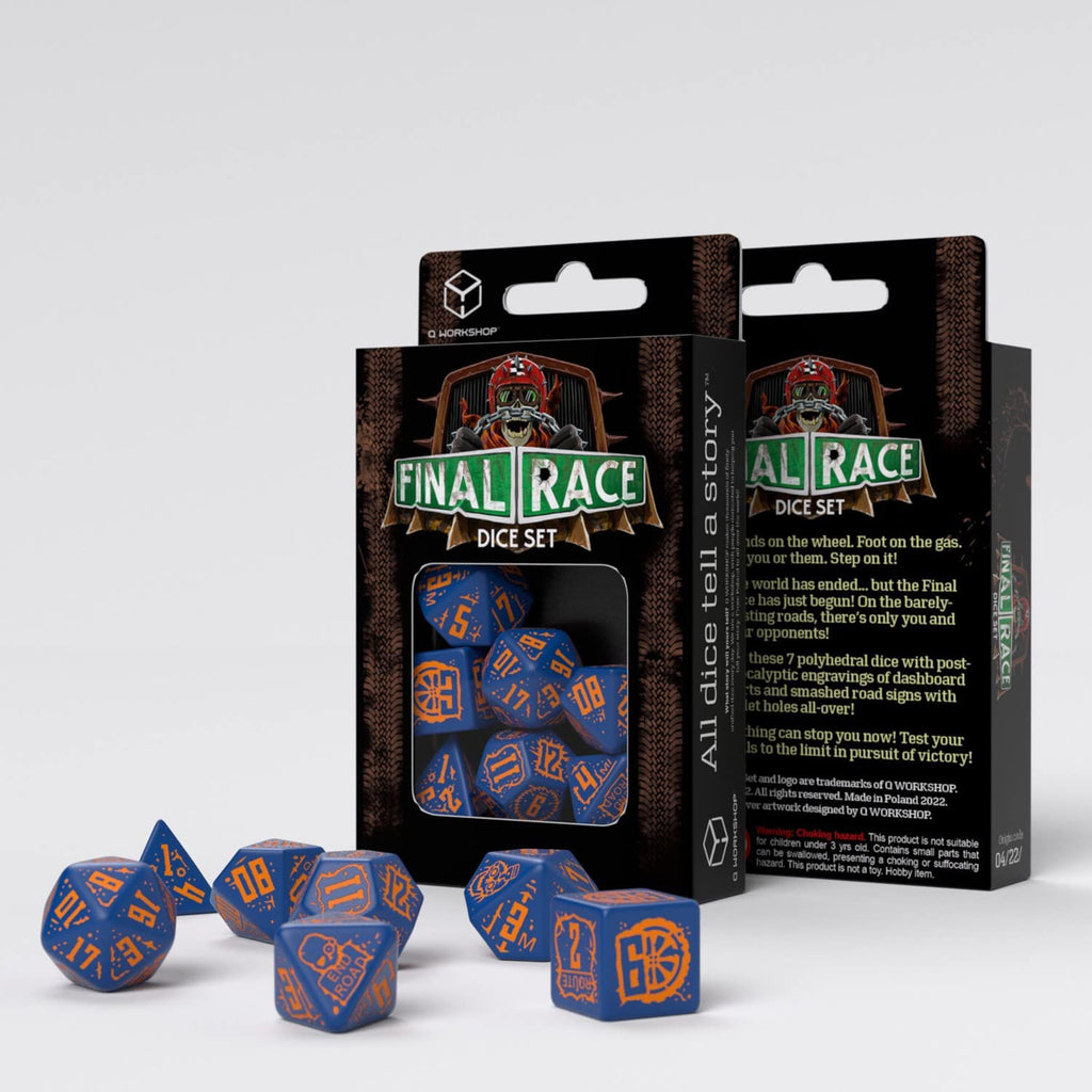 Q Workshop Final Race Road Fever Dice Set