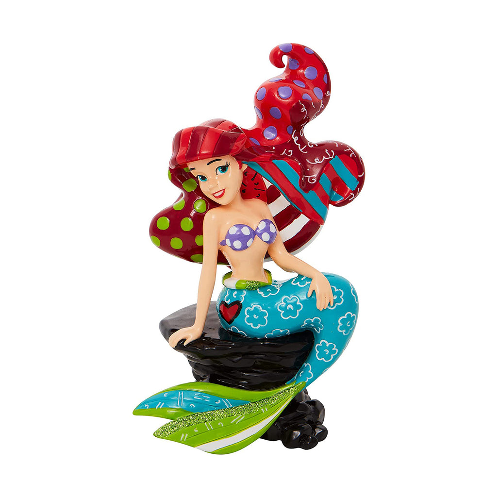 Enesco Disney Britto The Little Mermaid Ariel On Rock Figurine