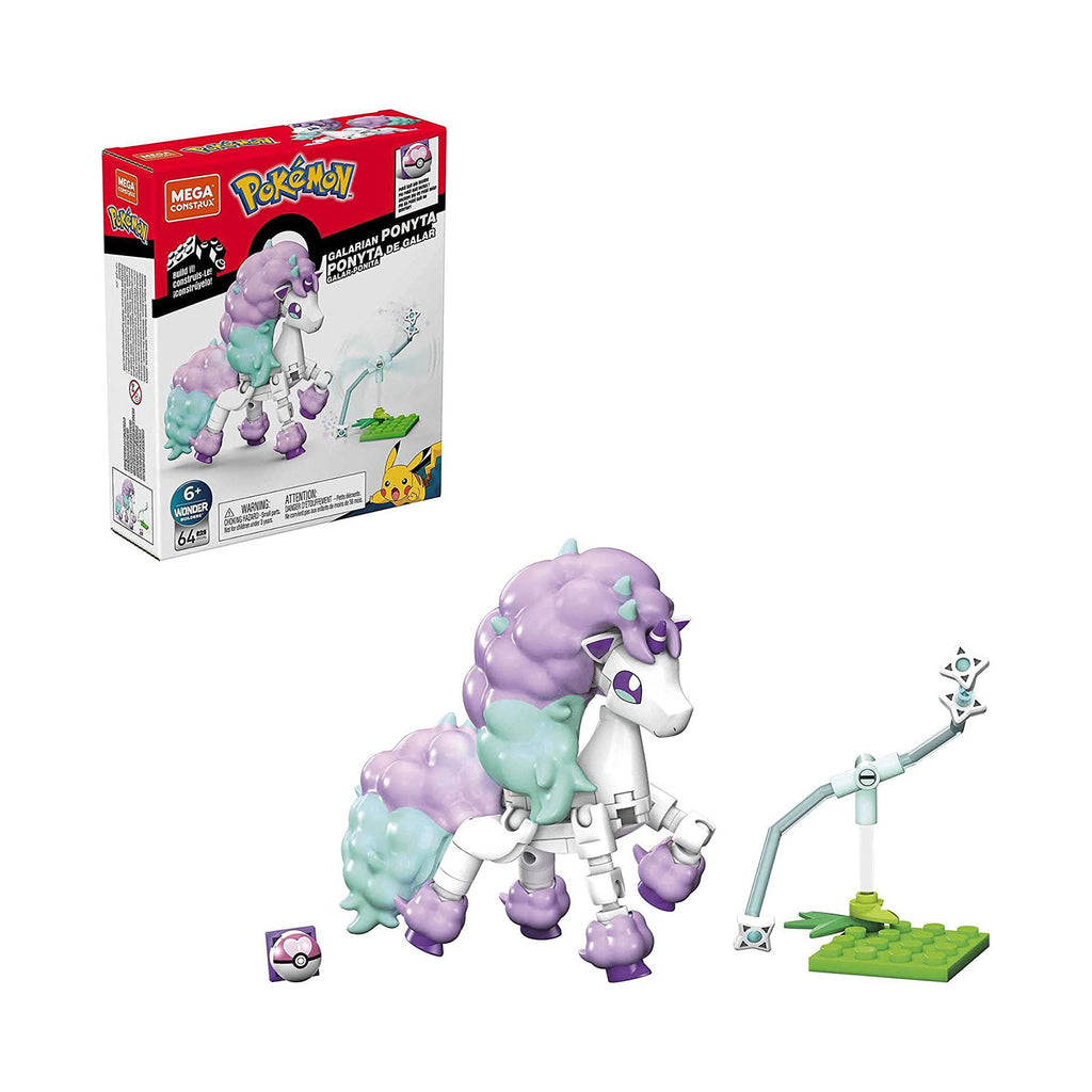 Mattel Mega Construx Pokemon Wonder Builder Ponyta Building Set - Radar Toys