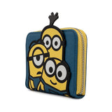 Loungefly Minion Triple Bellow Zip Around Wallet - Radar Toys