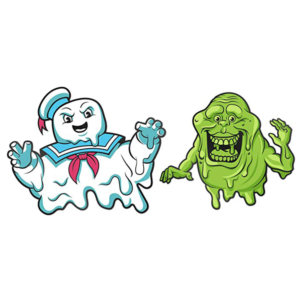 Numskull Pin Kings Ghostbusters Stay Puff And Slimer Enamel Pin Badge Set
