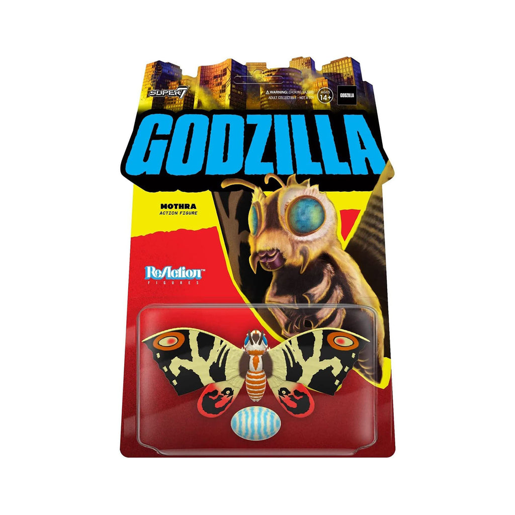 Super7 Toho Godzilla Mothra ReAction Figure