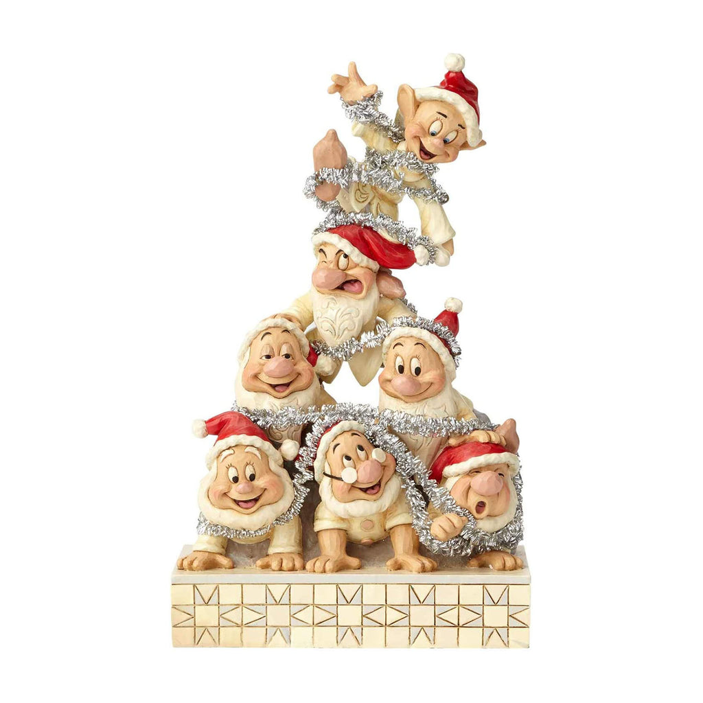 Enesco Disney Traditions Snow White Dwarfs Precarious Pyramid Figurine