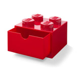LEGO® Storage 4-Stud Desk Drawer Brick Red Storage Container - Radar Toys