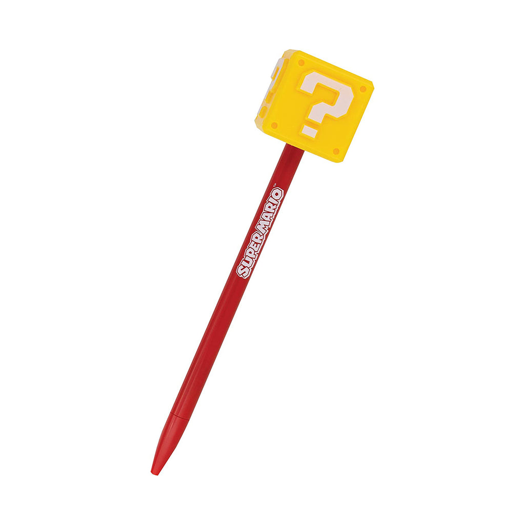 Super Mario Pen With Coin Block Topper