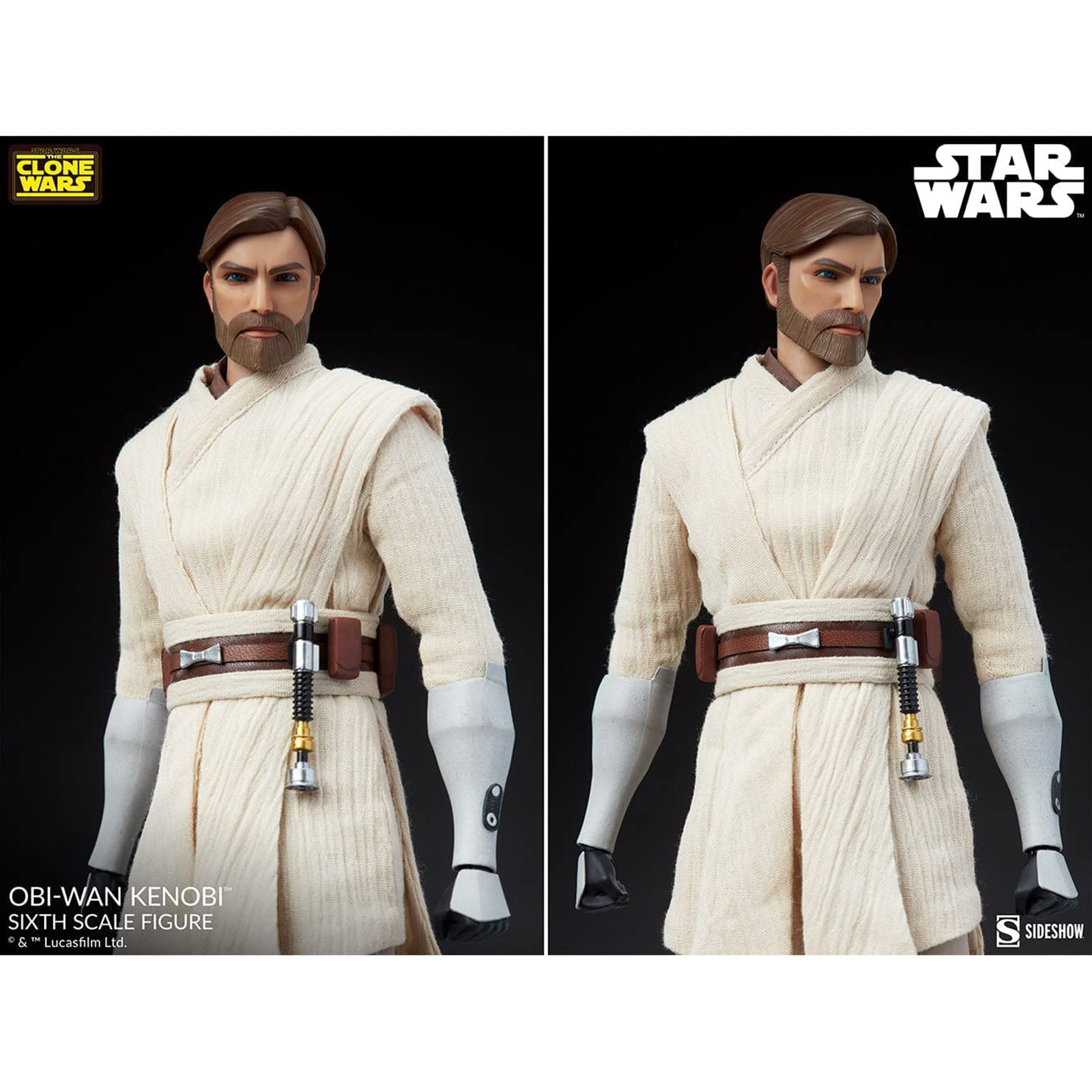 Sideshow Star Wars The Clone Wars Obi-Wan Kenobi Figrue