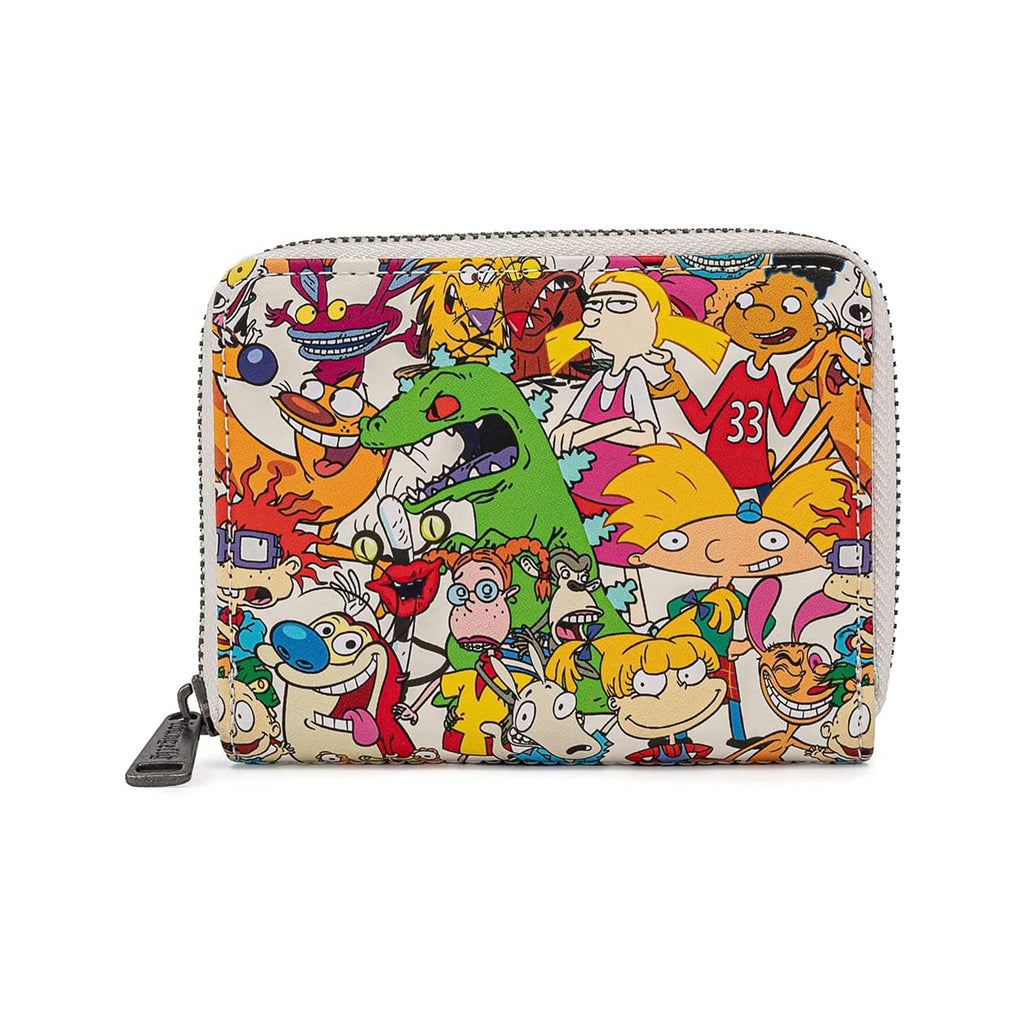Loungefly Nickelodeon Characters All Over Print Wallet