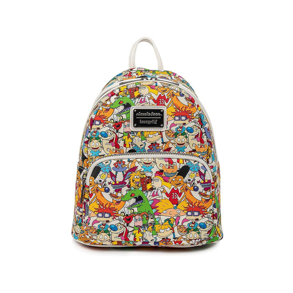 Loungefly Nickelodeon Characters All Over Print Mini Backpack
