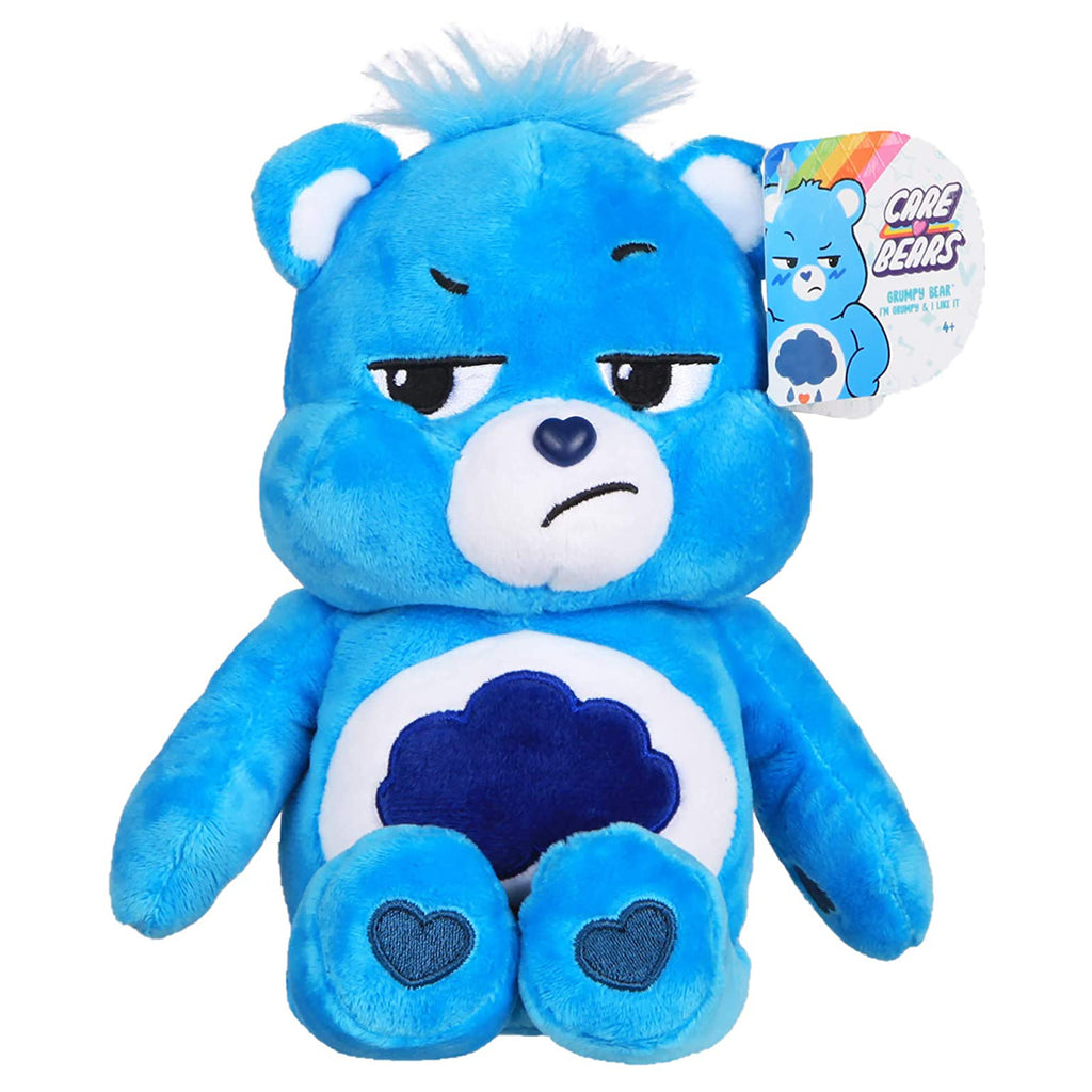 Schylling Care Bears Grumpy Bear Narrowed Eyes 9 Inch Plush