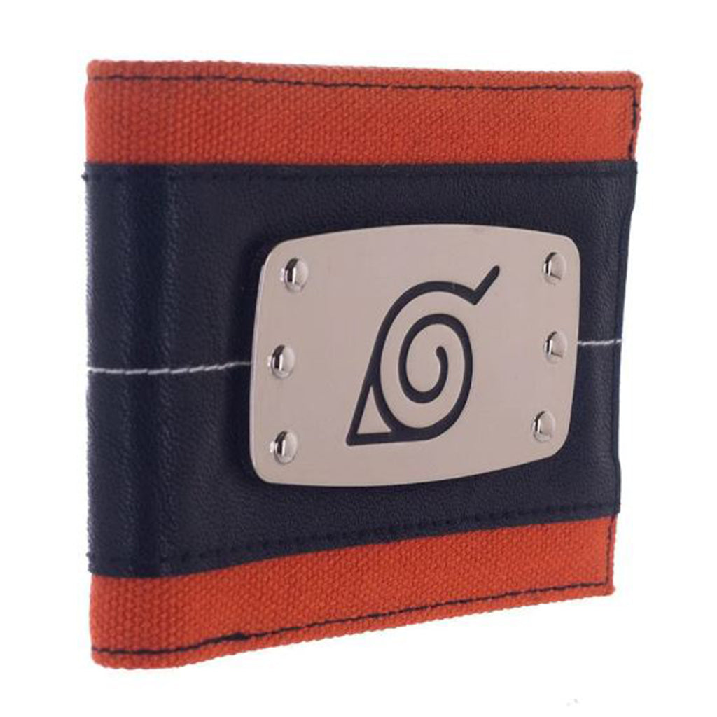 Bioworld Naruto Metal Badge Bi-fold Wallet - Radar Toys