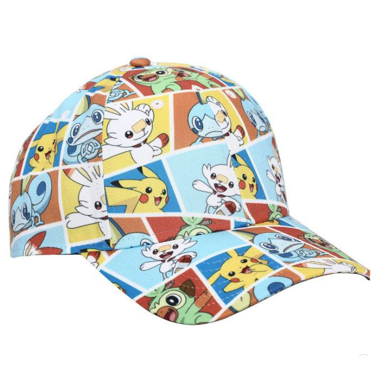 Bioworld Pokemon Starters AOP Snapback Cap