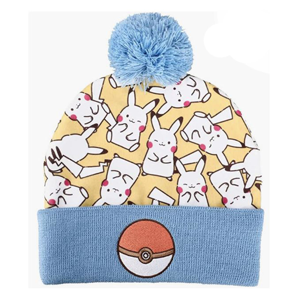 Bioworld Pokemon Pikachu AOP Knit Cap