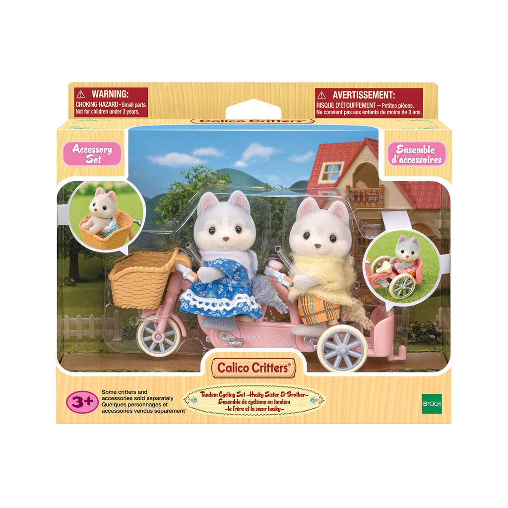 Calico Critters Tandem Cycling Figure Accessory Set