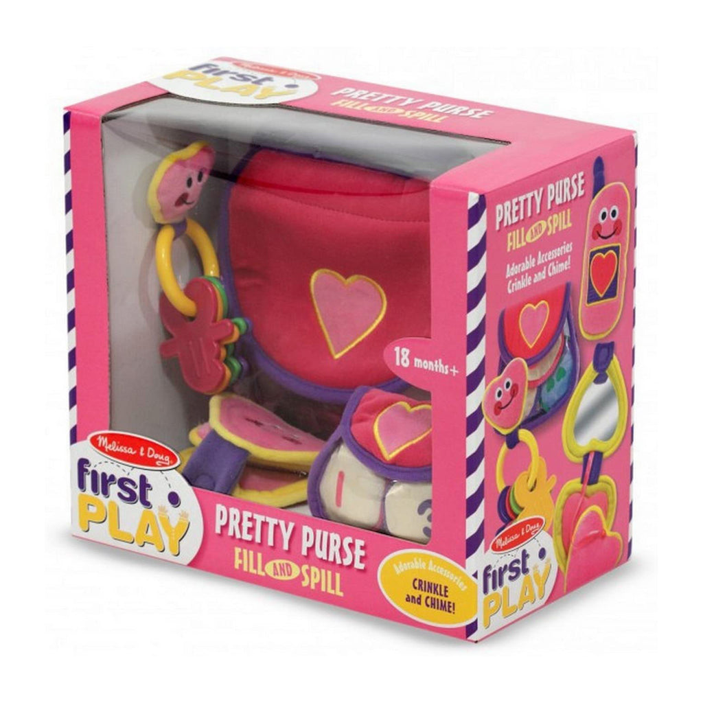 Melissa And Doug First Play Pretty Purse Fill And Spill Plush Play Set - Radar Toys