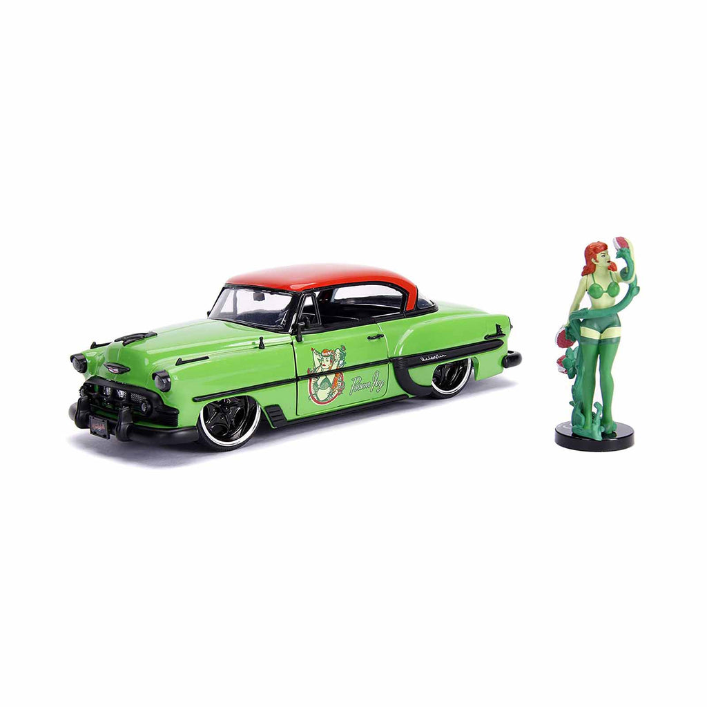 Jada Toys DC Bombshells Poison Ivy And 1953 Chevrolet Bel Air 1:24 Diecast Set