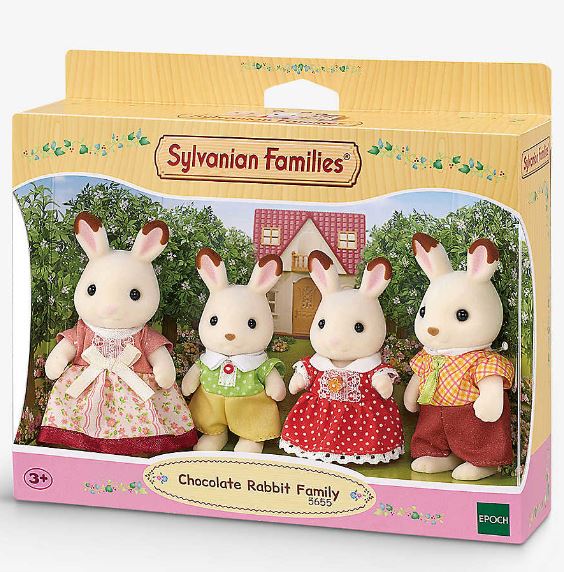 Calico Critters Chocolate Rabbit Family Set