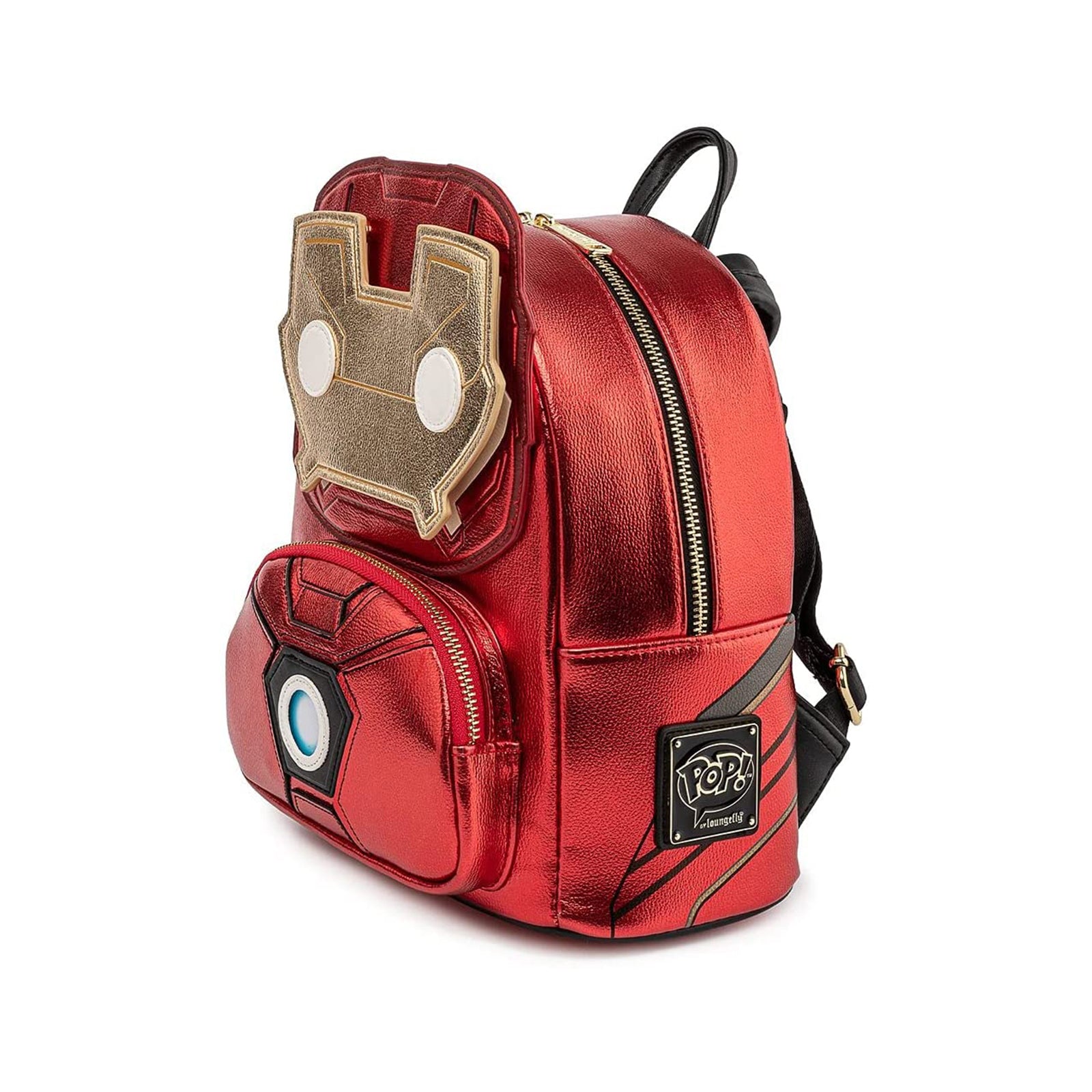 guy mini backpacks Loungefly Marvel Iron Man Light Up Mini Backpack