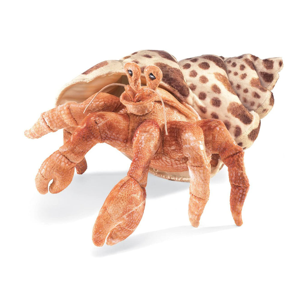 Folkmanis Hermit Crab Puppet Plush Figure