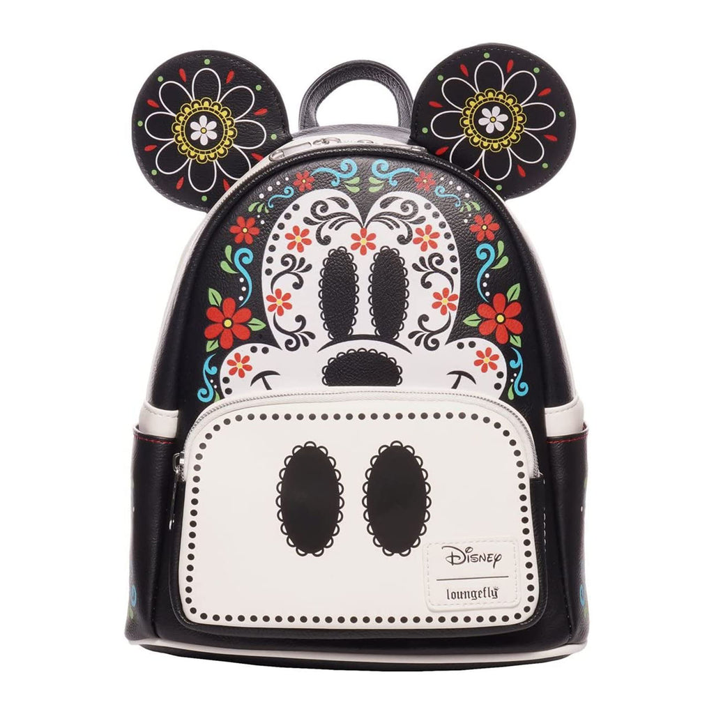 Loungefly EE Mickey Mouse Dia Muertos Skull Mini Backpack