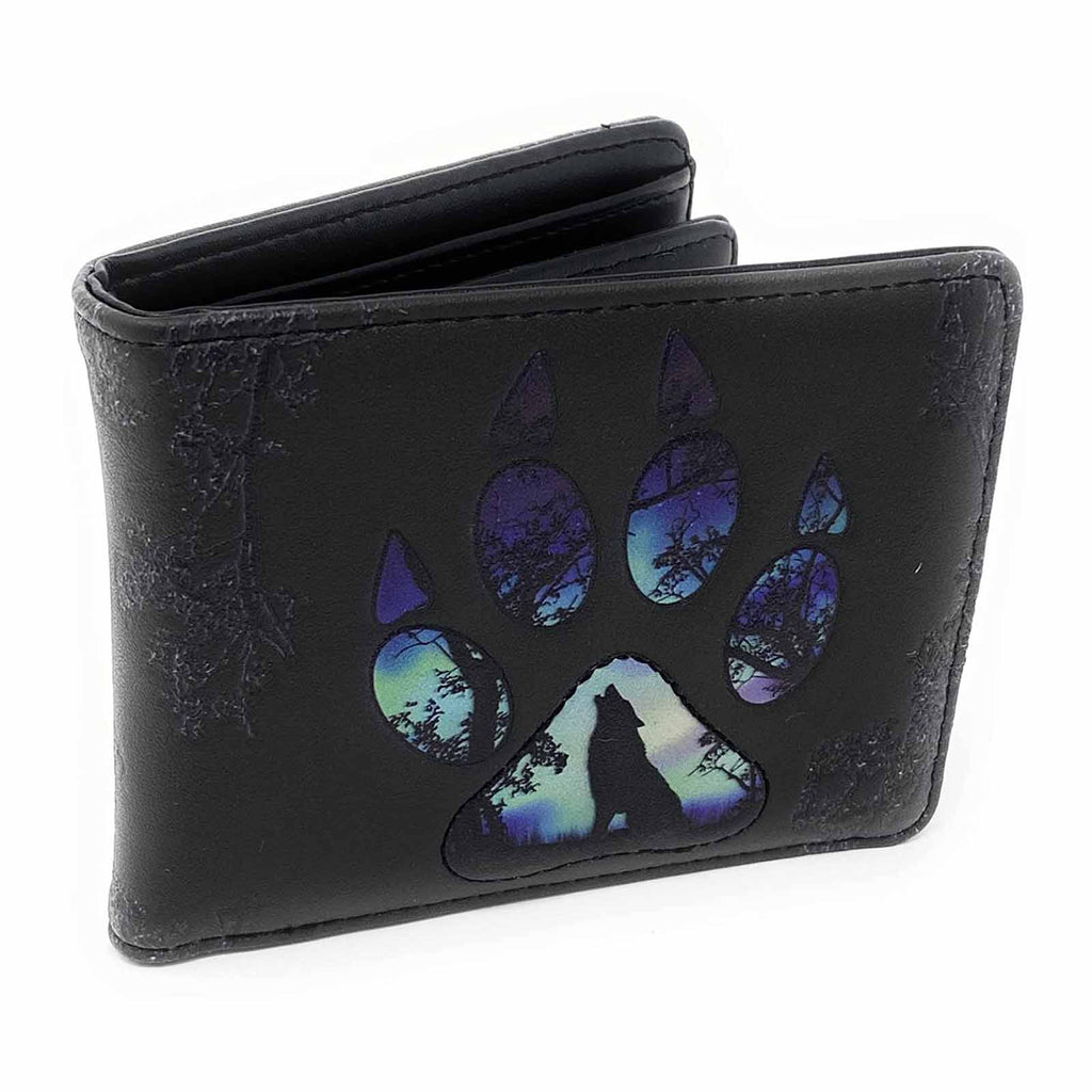 Shagwear Wolf Paw Print Men's Grey Wallet - Radar Toys