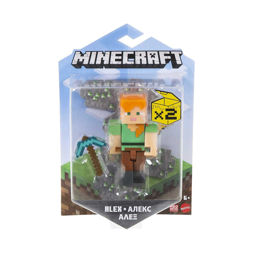 Minecraft Alex 3.25 Craft-A-Block Action Figure Set