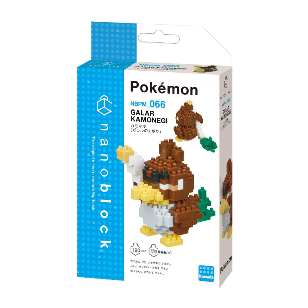 Nanoblock Pokemon Galarian Farfetch'd Building Set - Radar Toys