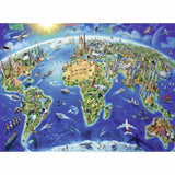 Ravensburger World Landmarks Map 300 Piece Puzzle - Radar Toys