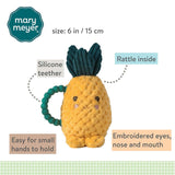 Sweetie Pineapple Rattle Teether - Radar Toys