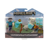Minecraft Steve And Armored Horse Figure Set - Radar Toys