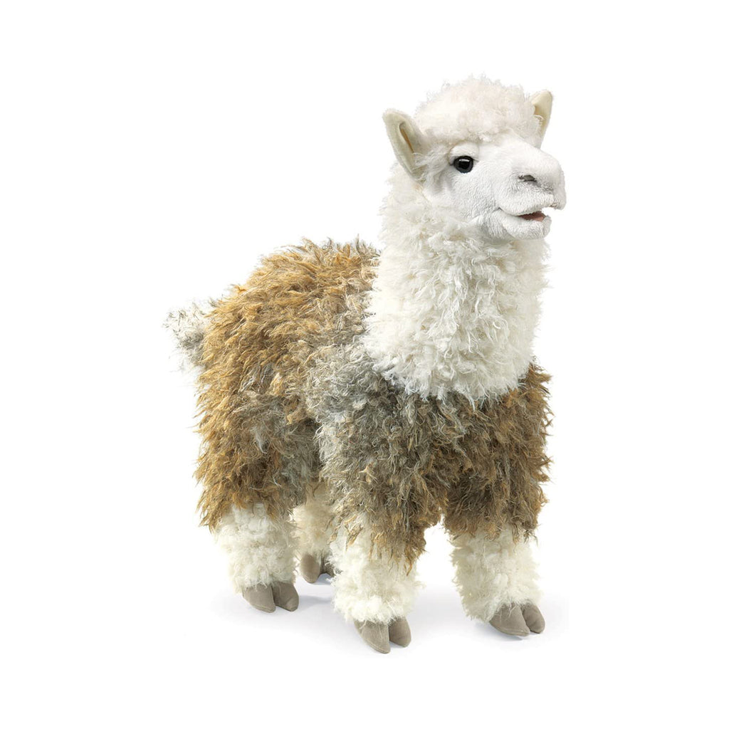 Folkmanis Alpaca Puppet Plush Figure - Radar Toys