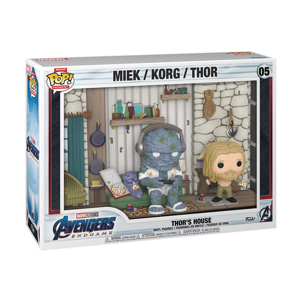Funko Deluxe Moment POP Endgame Thor's House Figure Set - Radar Toys