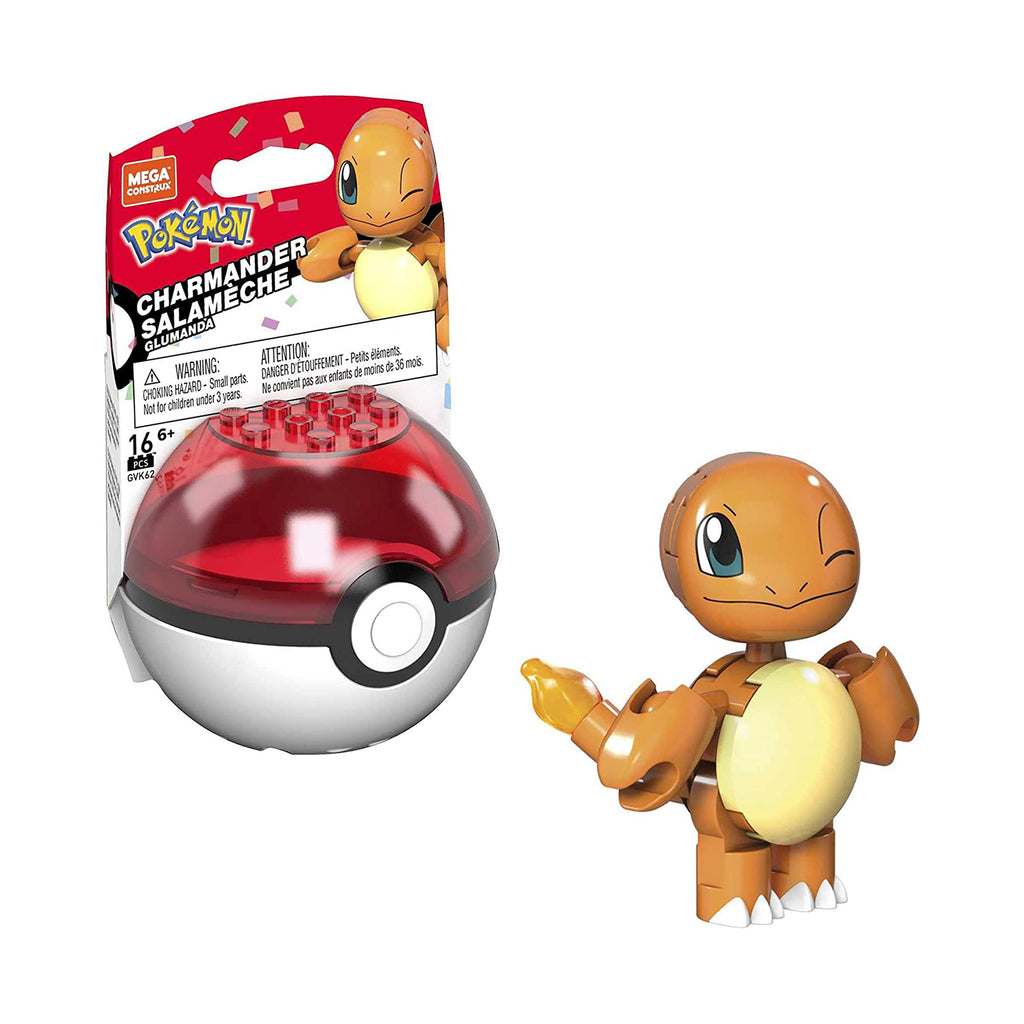 Mega Construx Pokemon Charmander Poke Ball Building Set