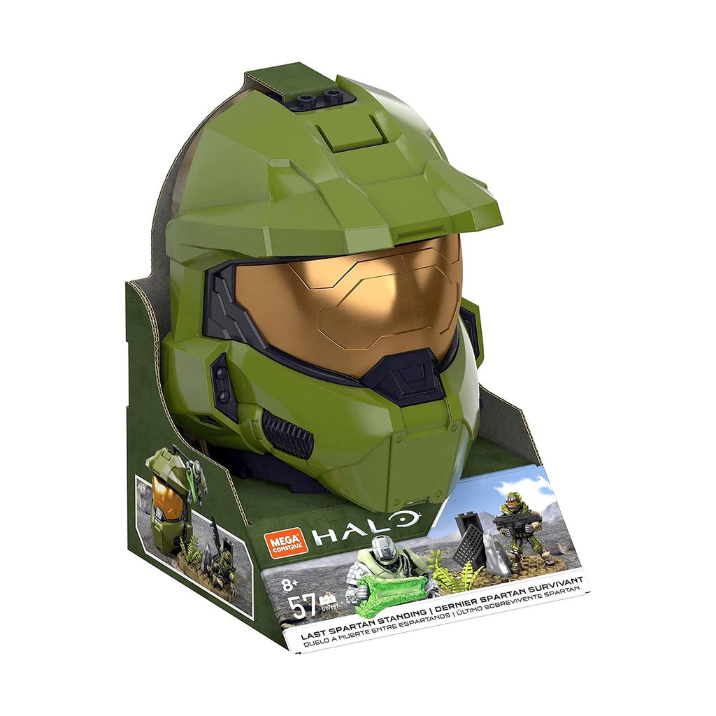 Mega Construx Halo Infinite Green Helmet Last Spartan Standing Building Set