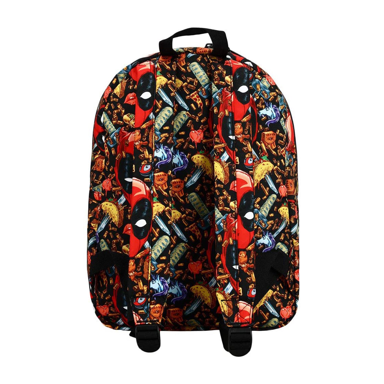 Marvel Deadpool Junk Food All Of Print Kids Backpack Marvel Deadpool Junk Food All Of Print Kids Backpack
