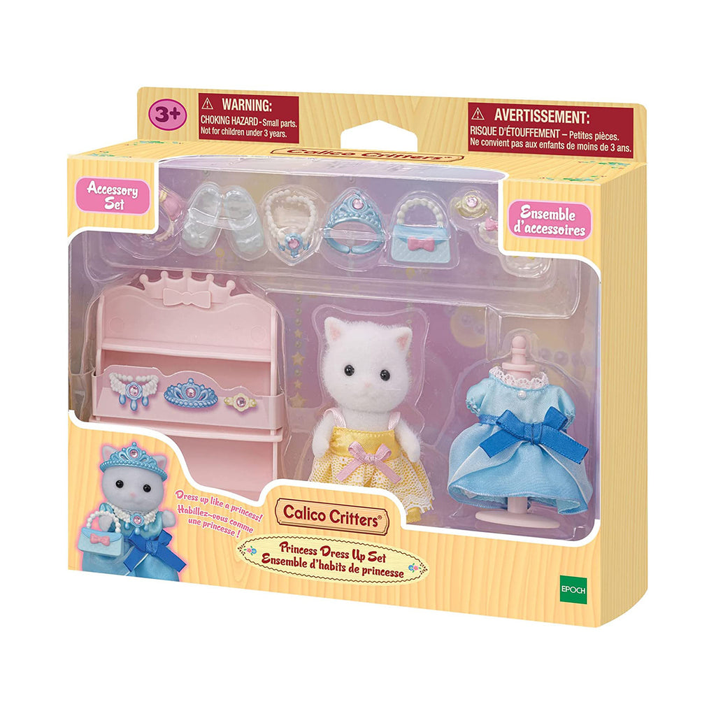 Calico Critters Princess Dress Up Lyra Persian Cat Figure Accessory Set
