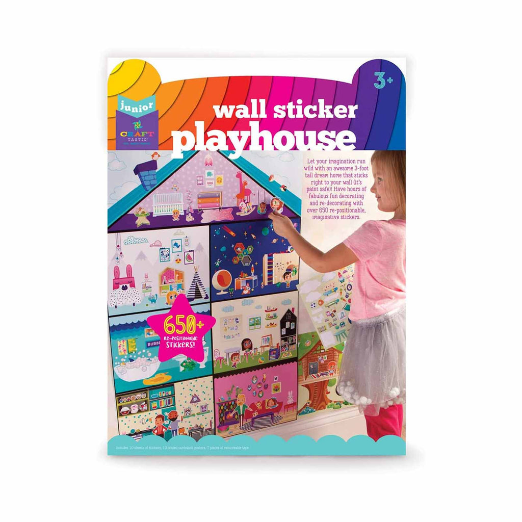 Craft Tastic Playhouse Paint Safe Reusable Wall Stickers