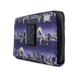 Loungefly Nightmare Before Christmas Halloween Line Zip Around Wallet - Radar Toys