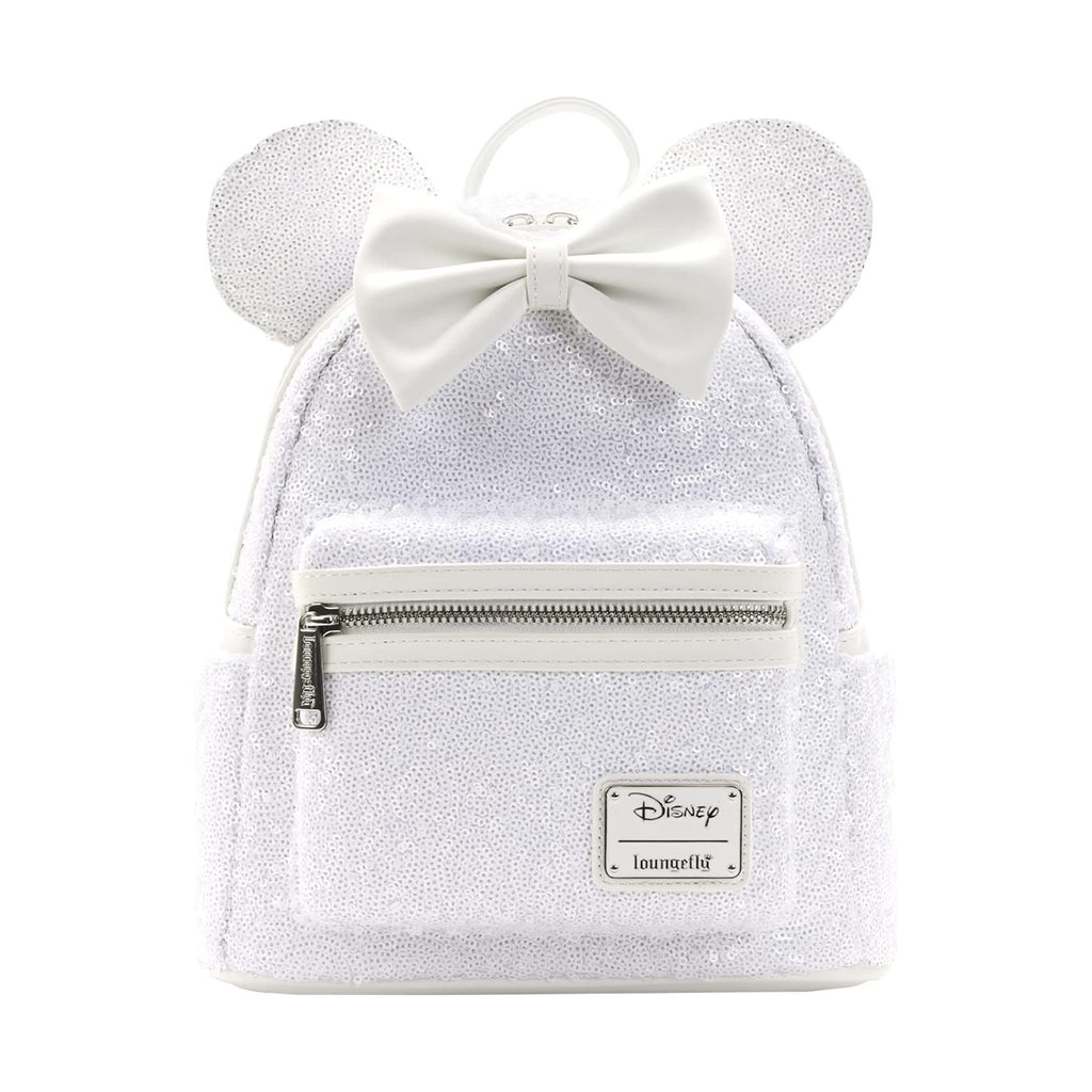 Loungefly Disney Minnie Sequin Wedding Mini Backpack