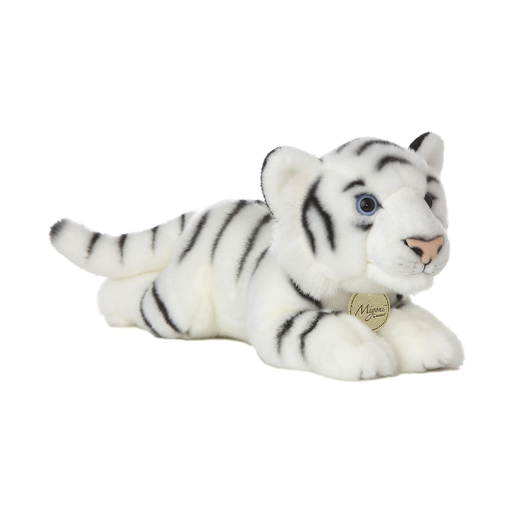 Aurora White Tiger Lying 16.5 Inch Plush Figure