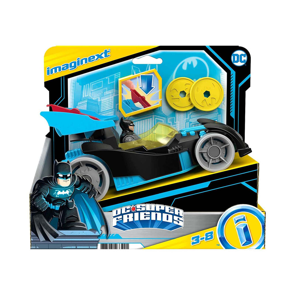 Fisher Price Imaginext DC Super Friends Bat-Tech Racing Batmobile Figure Set