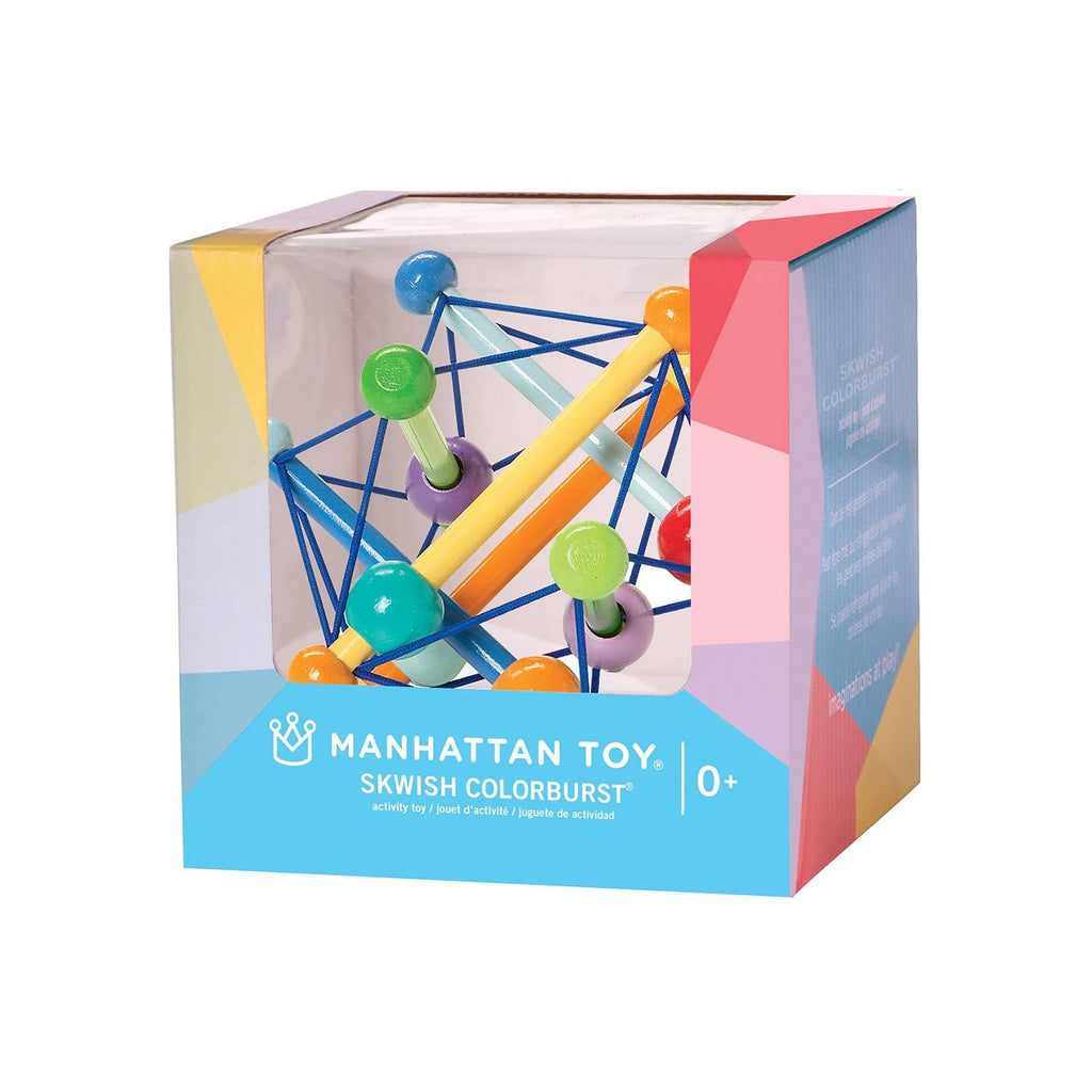 Manhattan Toys Skwish Color Burst Rattle And Teether - Radar Toys