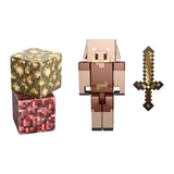 Minecraft Piglin 3.25 Craft-A-Block Action Figure Set - Radar Toys