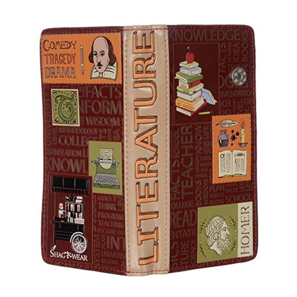 Shagwear Literature Large Red Zipper Wallet - Radar Toys