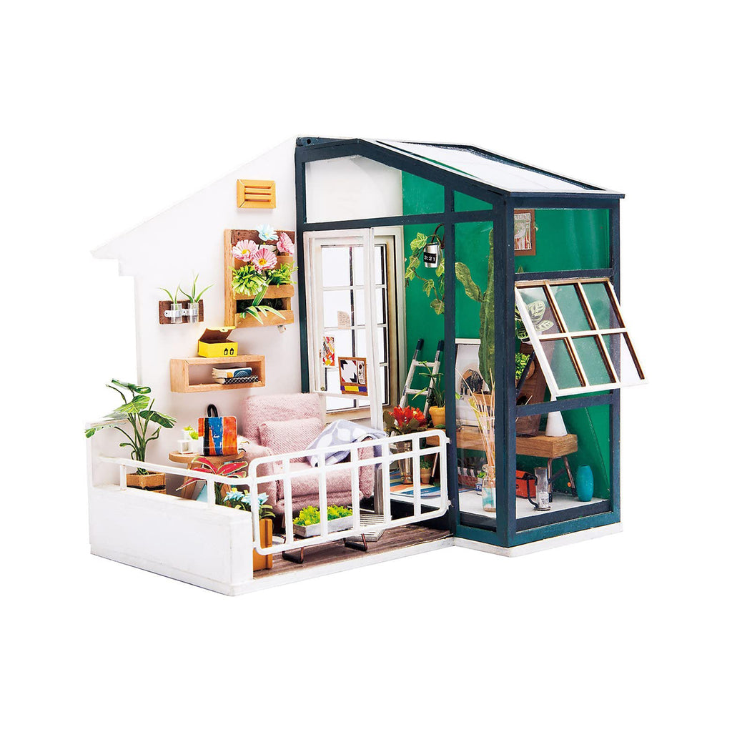 Robotime DIY Miniature House Balcony Daydreaming Building Set