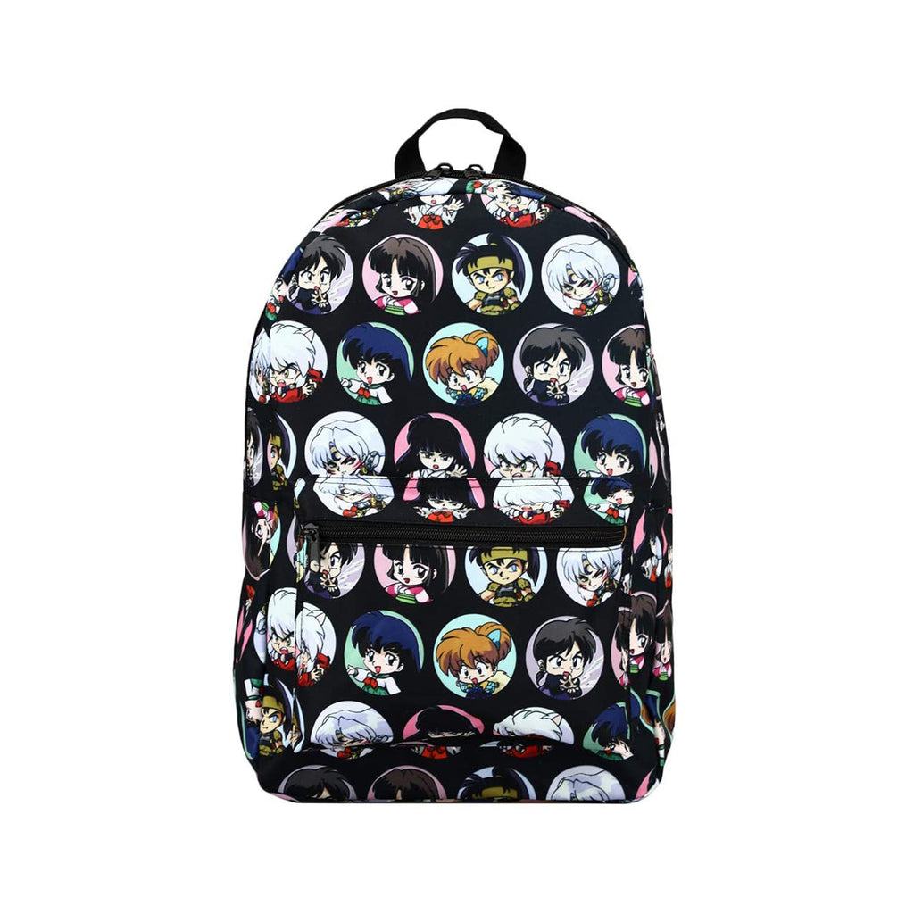 Bioworld Inuyasha Circle Characters All Over Print Quickturn Backpack