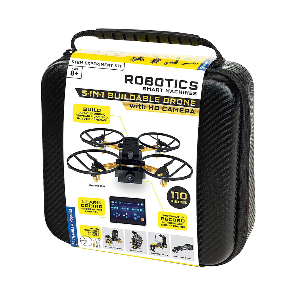 Thames And Kosmos Robotics Smart Machine 5 In 1 Buildable Drone With HD Camera Kit - Radar Toys